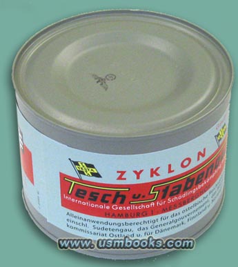 Zyklon B replica can